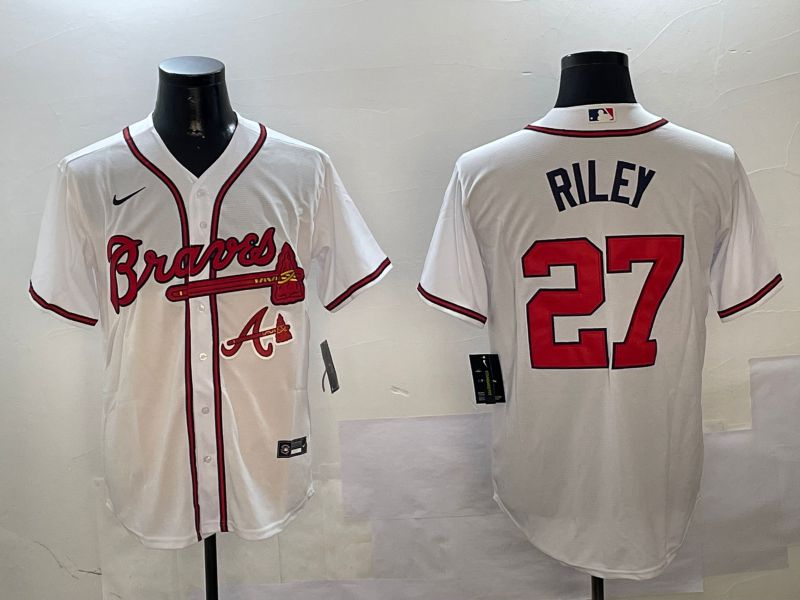 Men Atlanta Braves 27 Riley White Game 2024 Nike MLB Jersey style 2